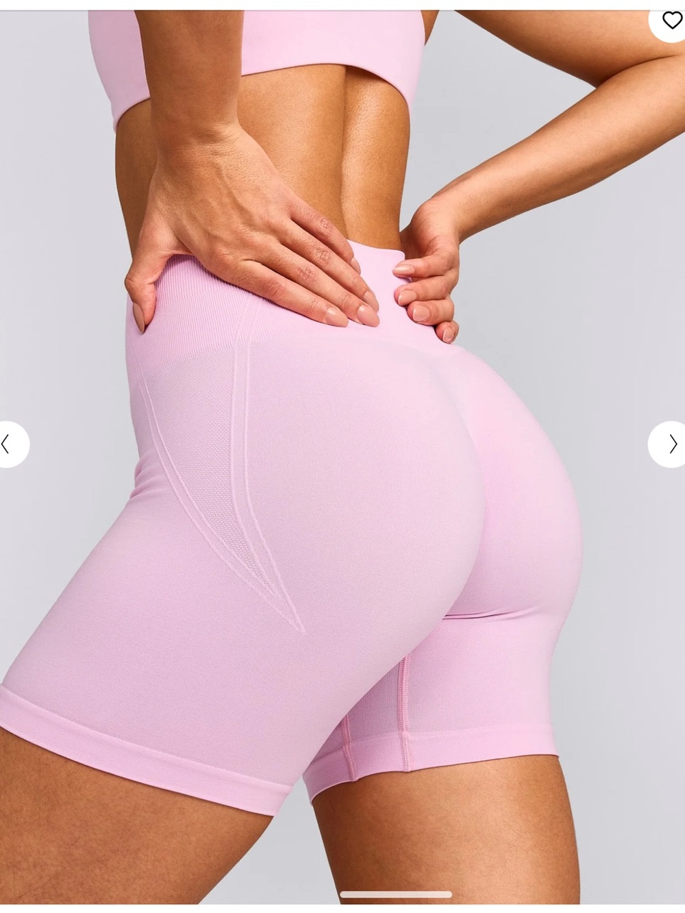 Oner active effortless shorts in Chalk Pink
